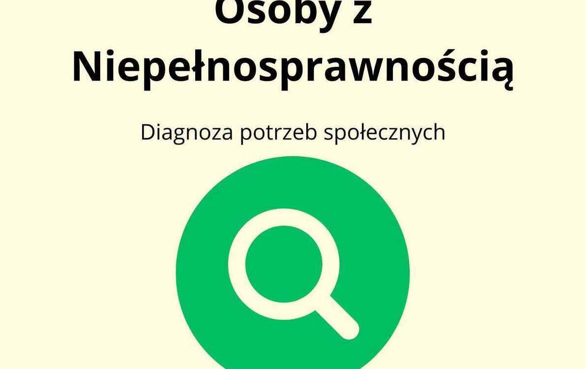 na zdjęciu plakat informujacy o prowadzonej diagnozie