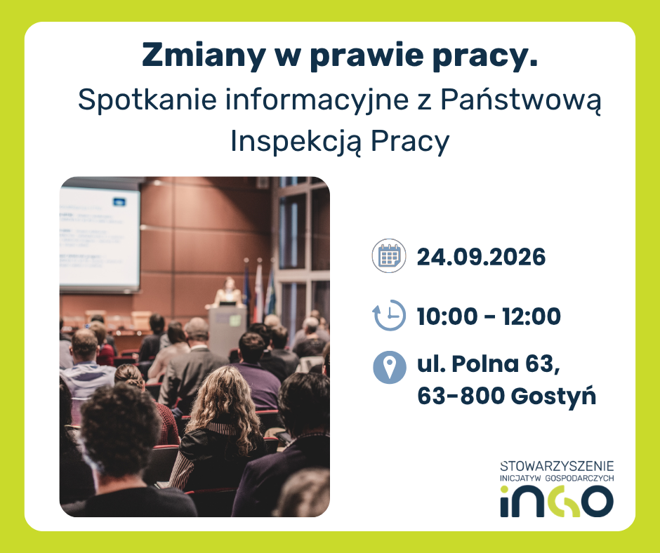 Plakat informujący o szkoleniu