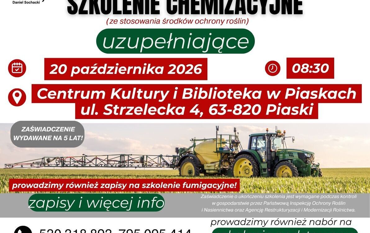 Plakat informujący o akcji
