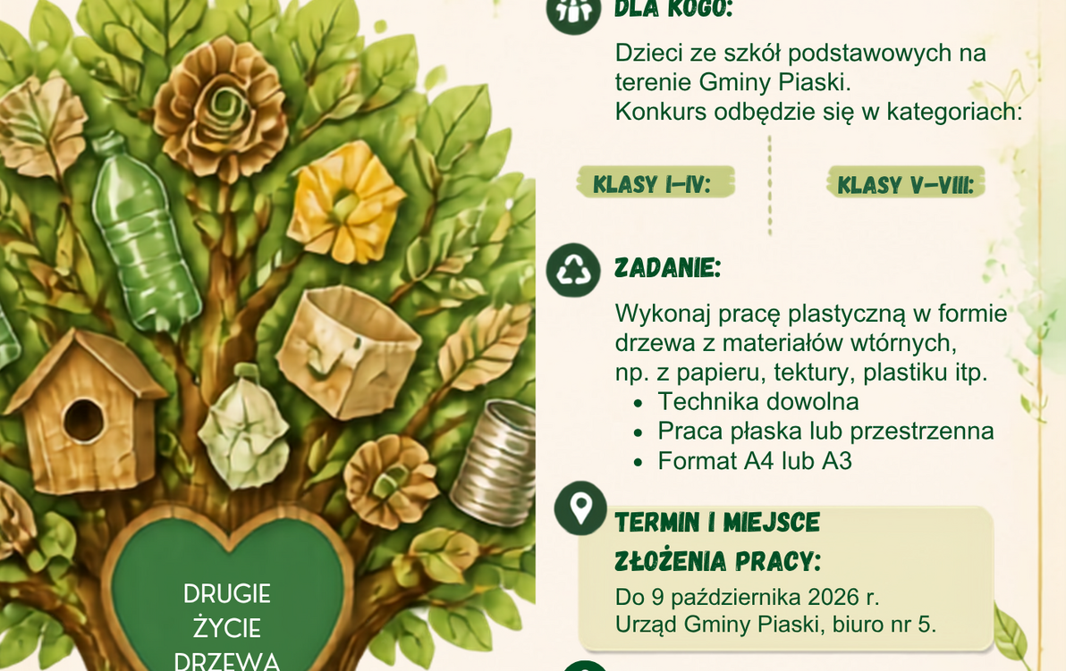 Zdjęcie do Konkurs plastyczny "Drugie życie drzewa"
