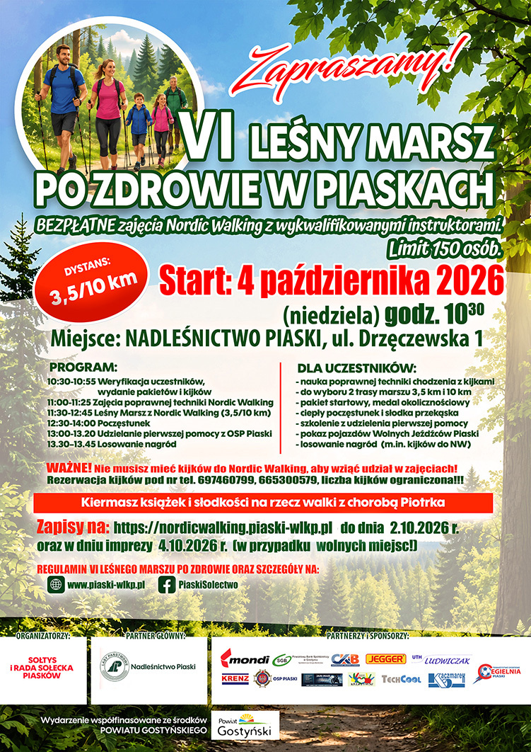 Plakat informujący o akcji