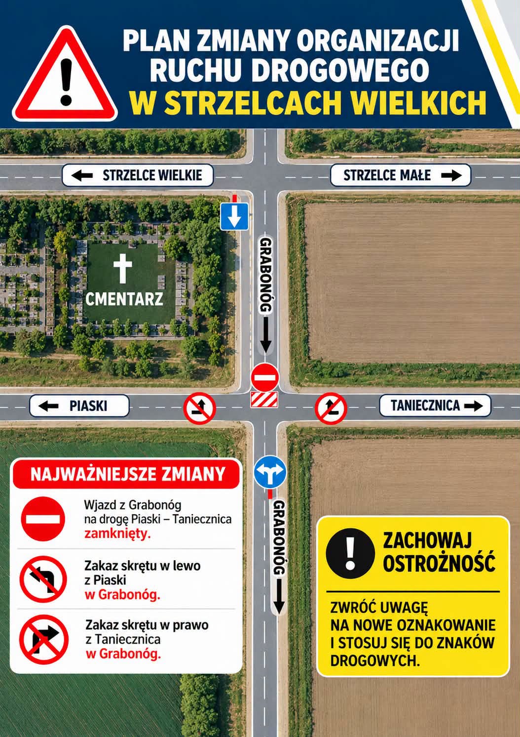 mapa dojazdów do cmentarza