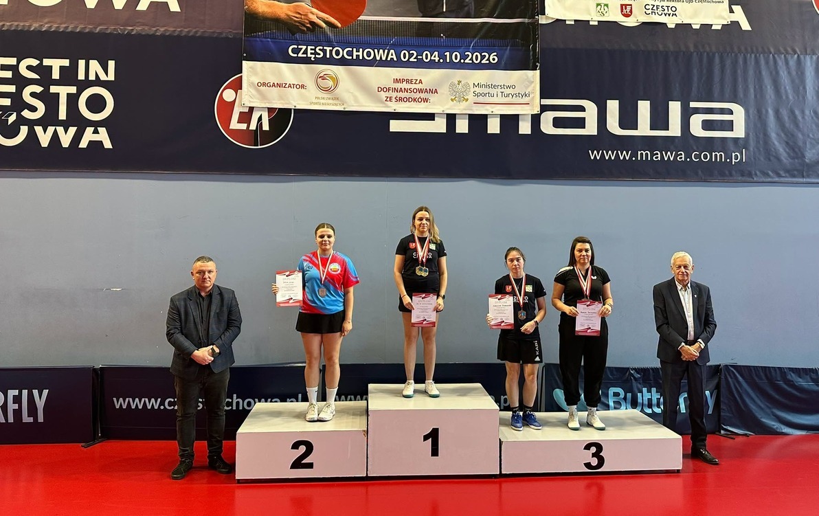 Zdjęcie zwycięzców na podium