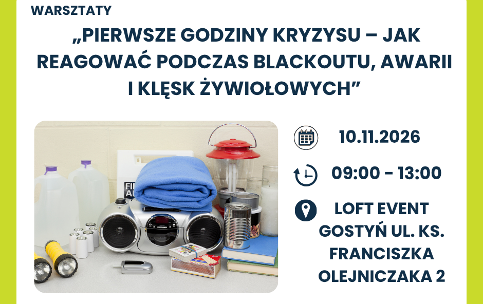Plakat informujący o akcji