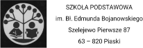 Baner Logo Szkoła Podstawowa im. Bł. Edmunda Bojanowskiego Piaski