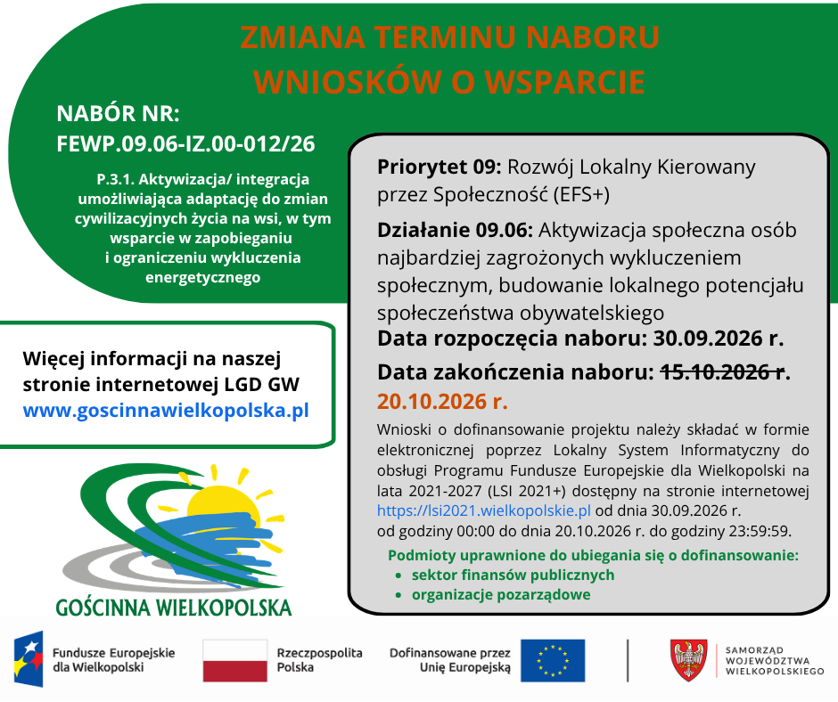 Plakat zapraszający do składania wniosk&oacute;w