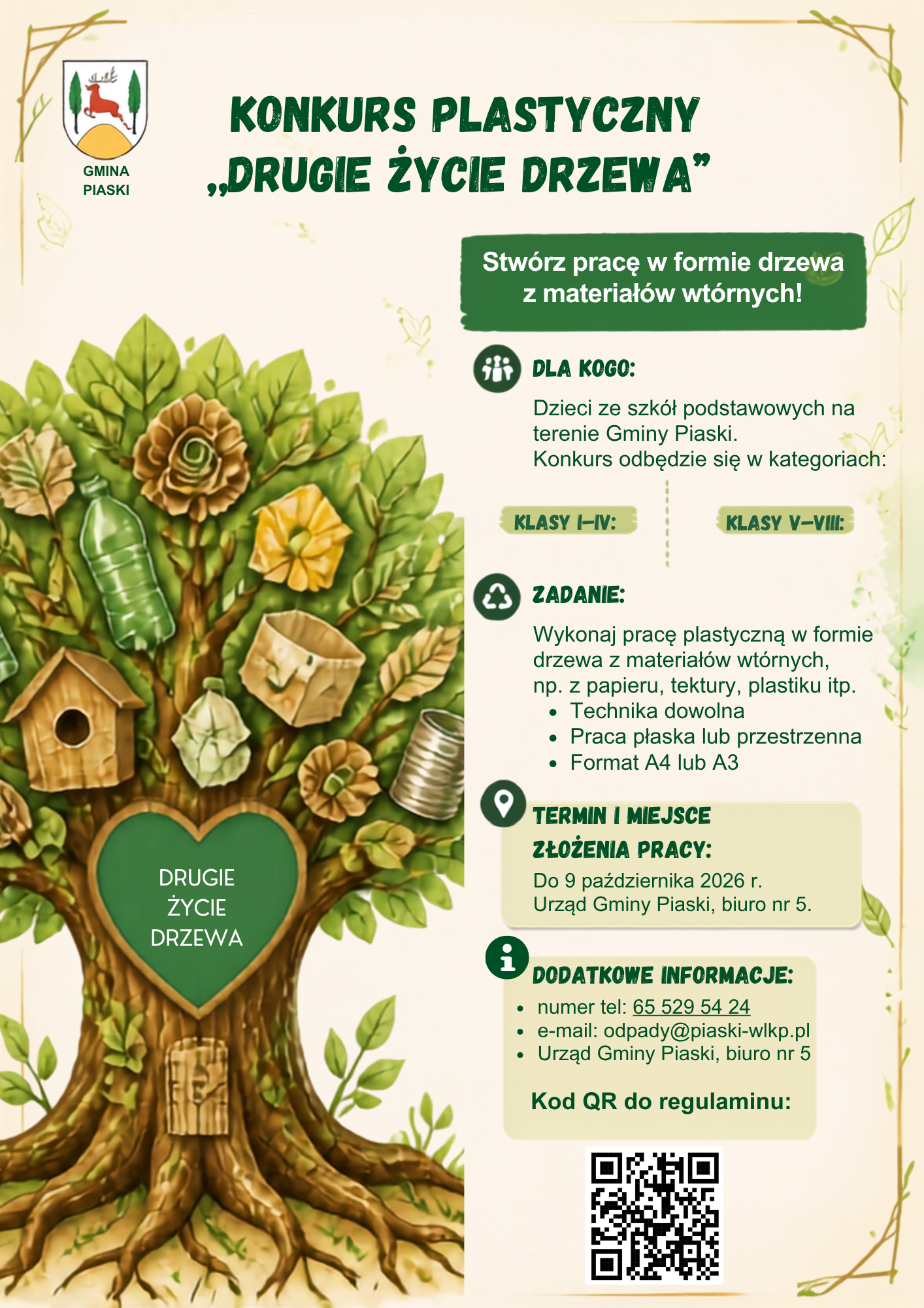 Plakat zawiera grafikę i&nbsp;opis konkursu.