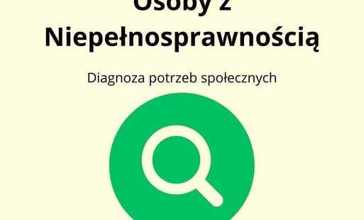 na zdjęciu plakat informujacy o prowadzonej diagnozie