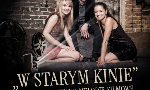 plakat informujący o koncercie muzyki filmowej.