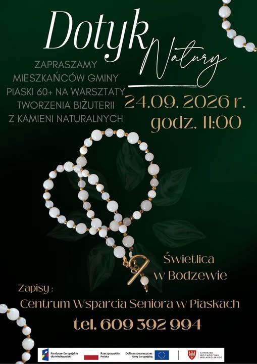 Plakat informujący o warsztatach