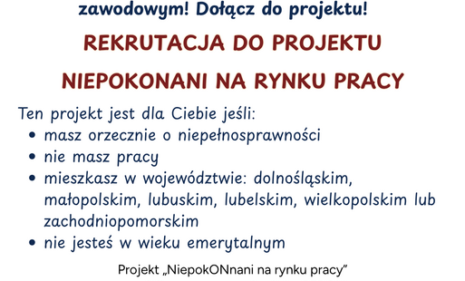 Plakat informujący o akcji