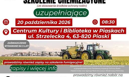 Plakat informujący o akcji
