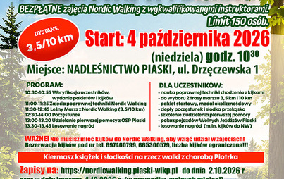 Plakat informujący o akcji