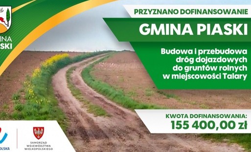 Zdjęcie do Dofinansowanie dla Gminy Piaski