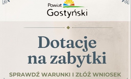 Zdjęcie do Ogłoszenie o możliwości ubiegania się o dotację na prace przy zabytkach