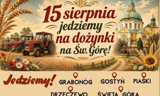 Zdjęcie do Dożynkowa parada zawita do Piask&oacute;w